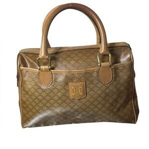 Vintage Celine Macadam Boston Bag.